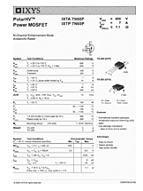 DataSheet IXTA7N60P pdf